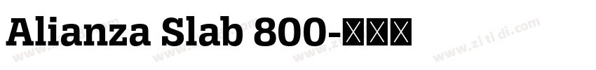 Alianza Slab 800字体转换